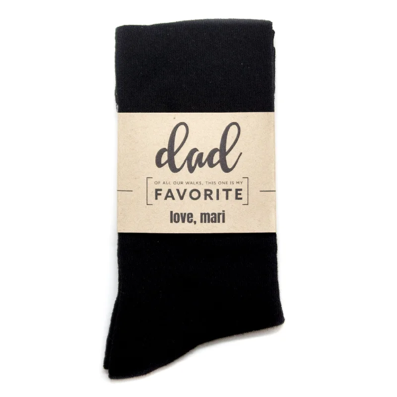 "Dad Favorite Walk" Label