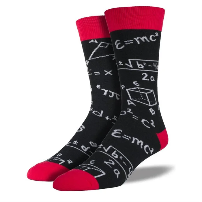 Math Men's printed socks