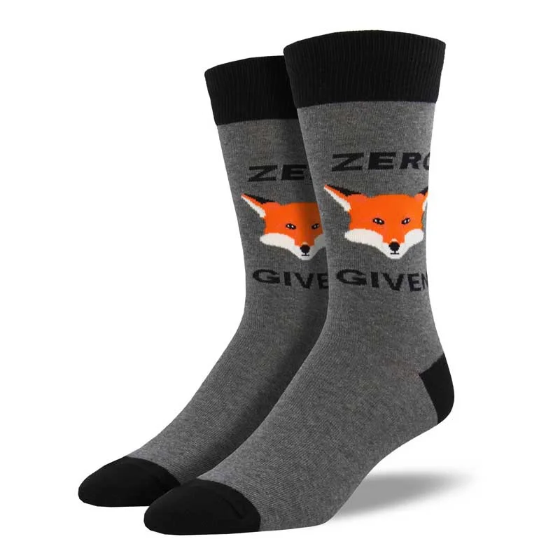 'Zero Fox Given' Men's printed socks