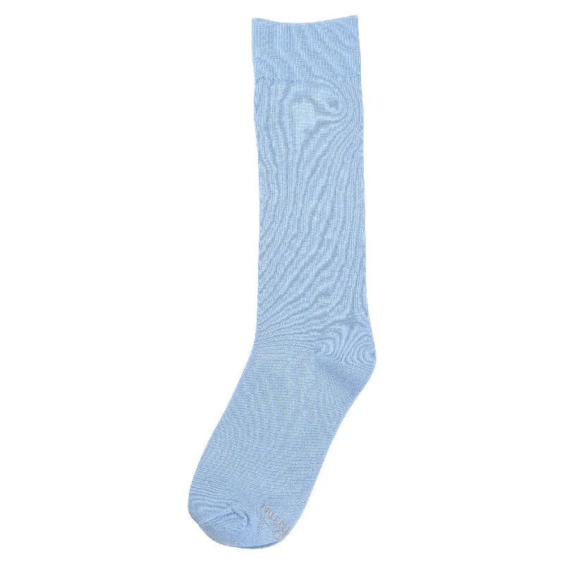 Solid Sky Blue Socks