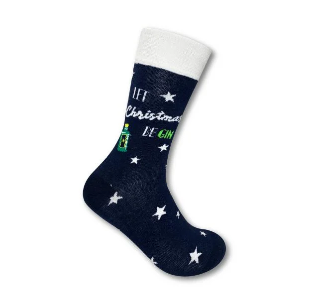 Unisex Let Christmas Be Gin Socks