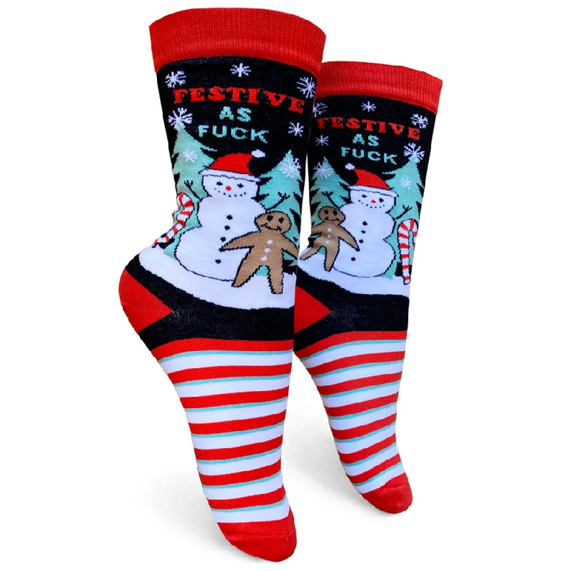 Women's Festive As Fuck Socks