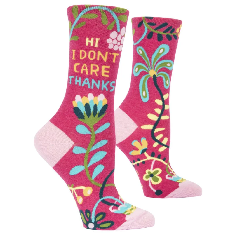 Women's Hi, I Don't Care Socks