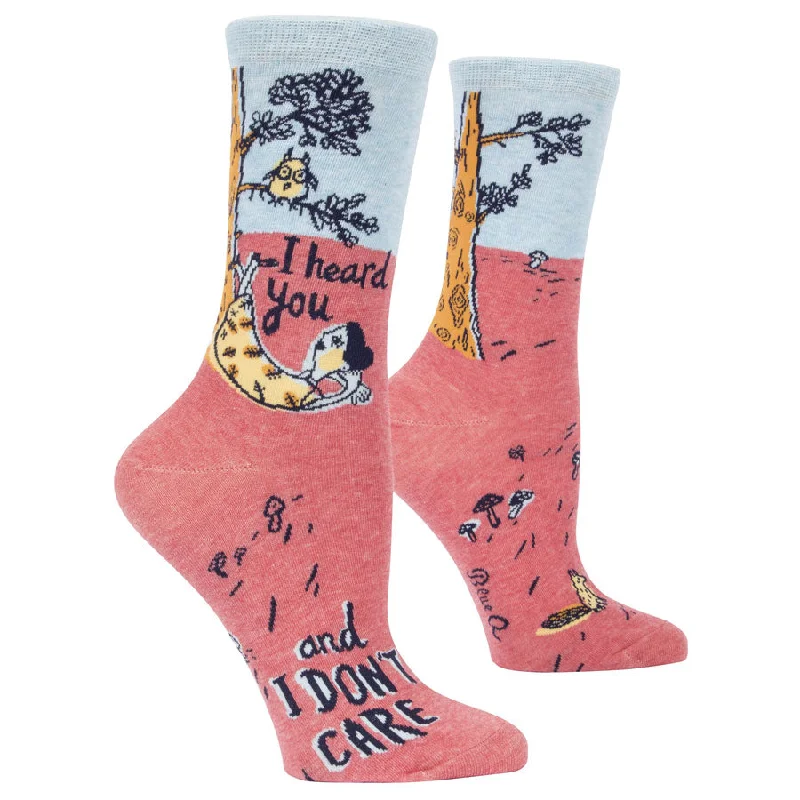 Women's I Heard You And I Don't Care Socks