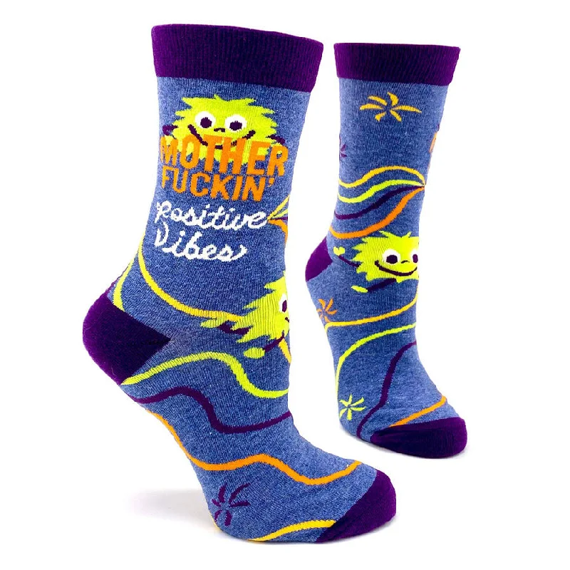 Women's Mother Fuckin' Positive Vibes Socks