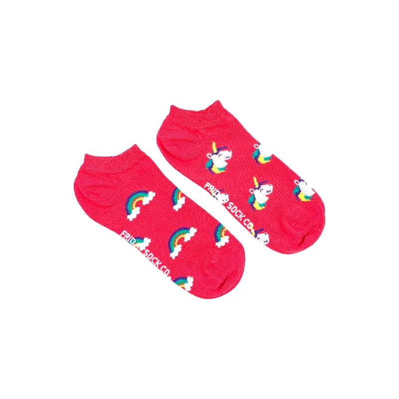 Women's Unicorn & Rainbow Ankle Socks