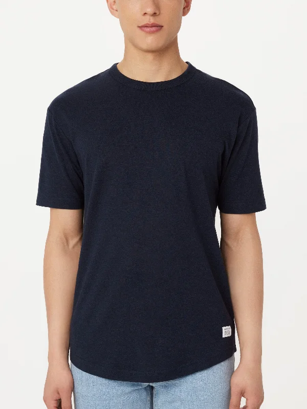 The Relaxed Hemp T-Shirt in Deep Blue