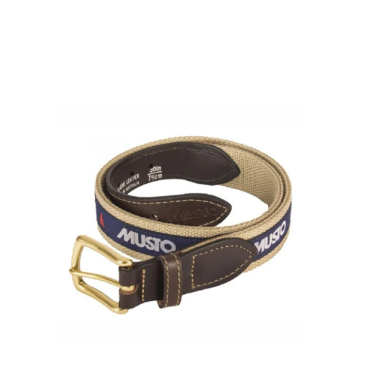 MUSTO LOGO WEBBING BELT