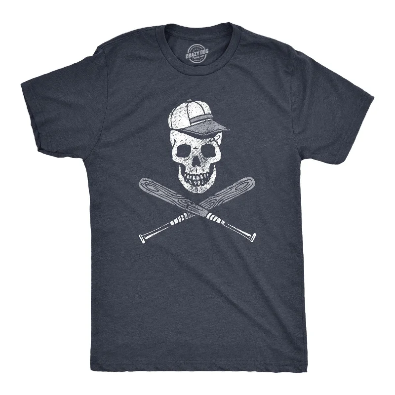 Baseball Skull Men's T Shirt