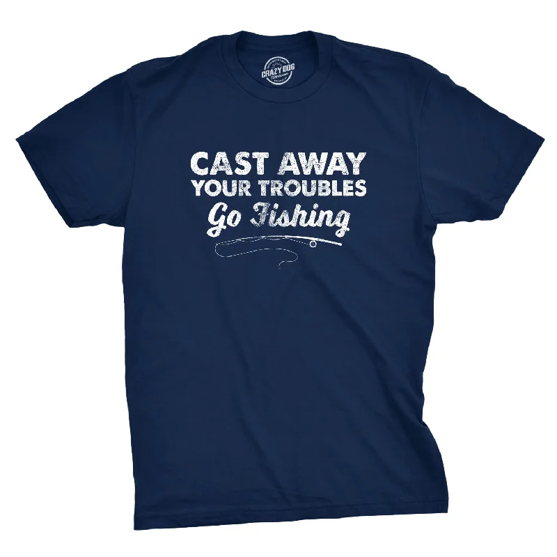 Cast Away Your Troubles Men's T Shirt