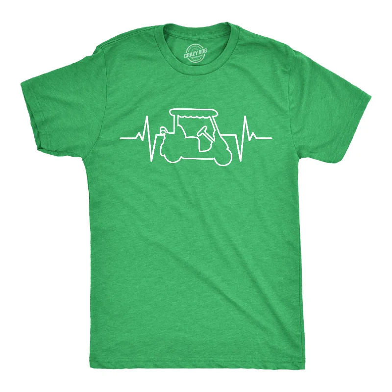 Golf Cart Heart Beat Men's T Shirt