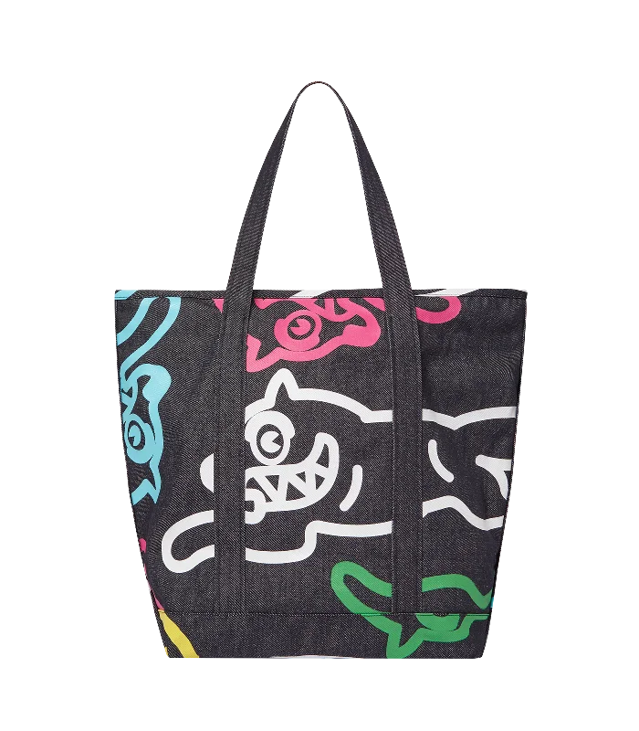 JUMBO RUNNING DOG TOTE BAG - MULTI