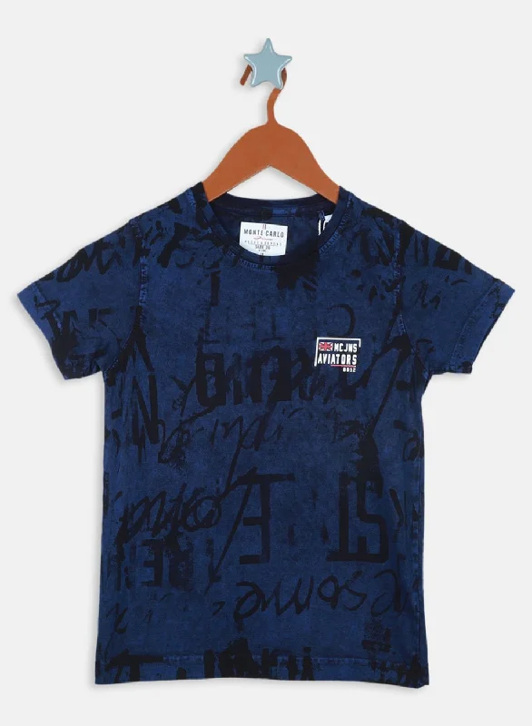 Boys Blue Heavy Wash T-Shirt