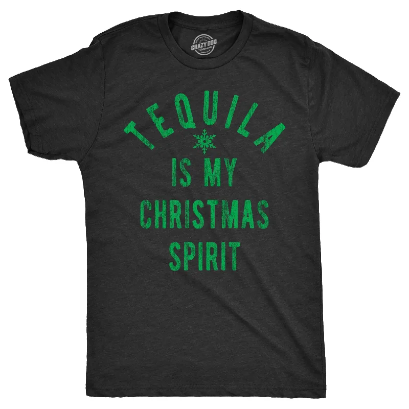 Tequila Is My Christmas Spirit Men's T Shirt