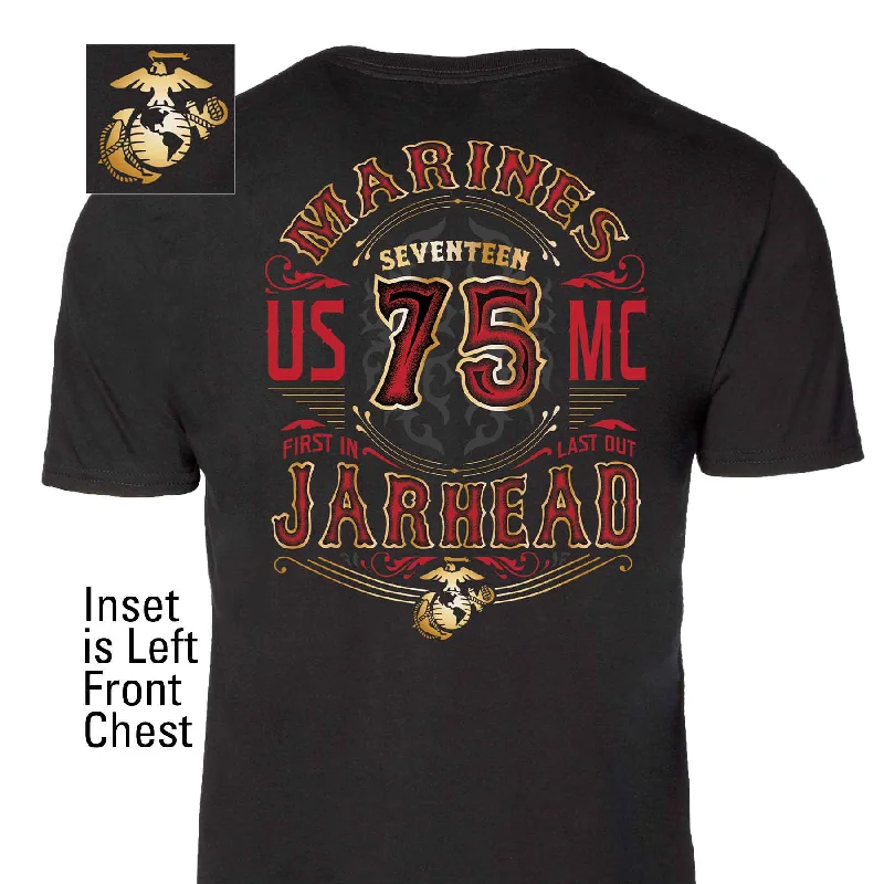 Western Jarhead Back With Left Chest T-shirt