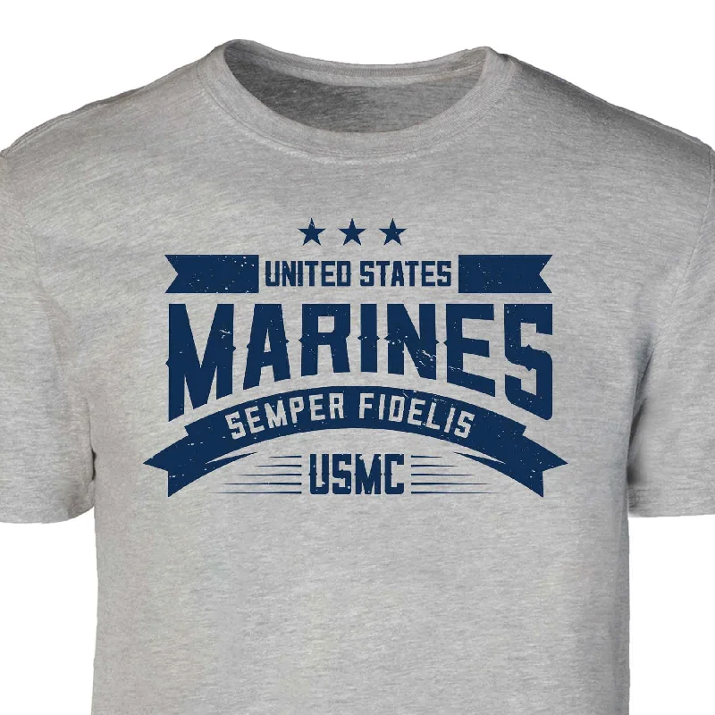 USMC Semper Fidelis Stars T-shirt