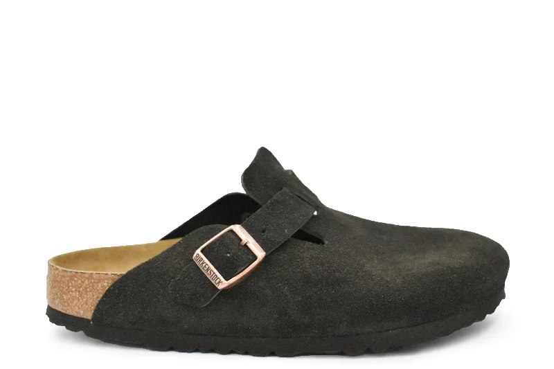 BIRKENSTOCK - BOSTON - NARROW - SUEDE - SOFT FOOTBED