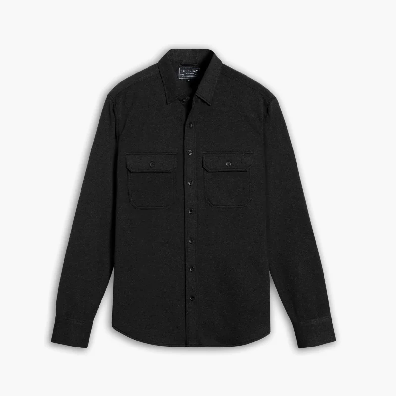 Everyday Button-Down Shirt | Black (Two Pocket)