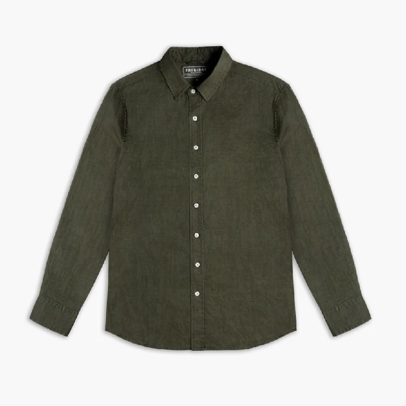 Linen Shirt | Olive