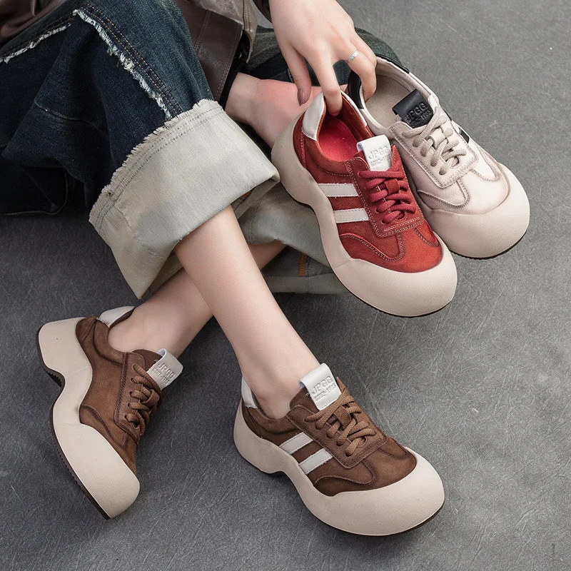 Women Minimalist Fashion Leather Sport Casual Shoes