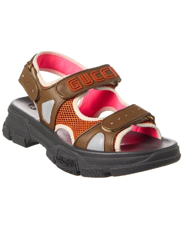 Gucci Leather & Rubber Sandal