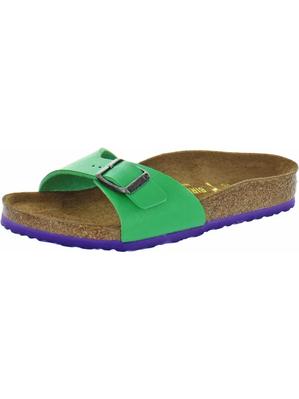 Madrid Girls Birko-Flor Flat Footbed Sandals