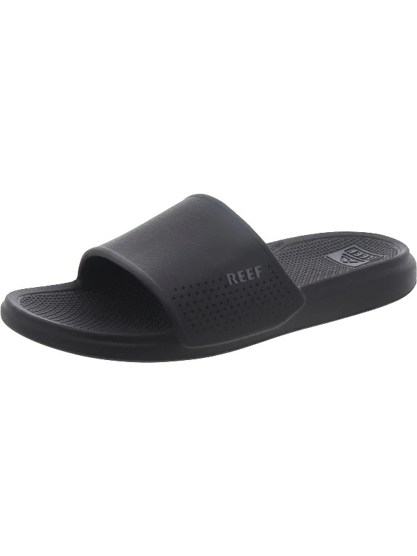 Mens Water Ready Cushioned Footbed Pool Slides