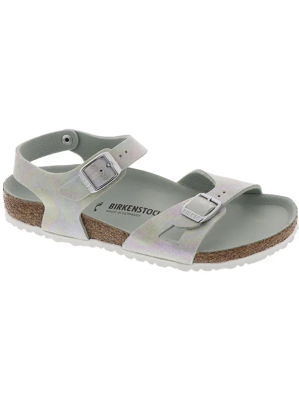 Rio Girls Big Kid Footbed Slingback Sandals