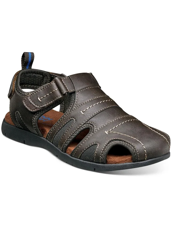 Rio Grande Mens Faux Leather Lightweight Fisherman Sandals