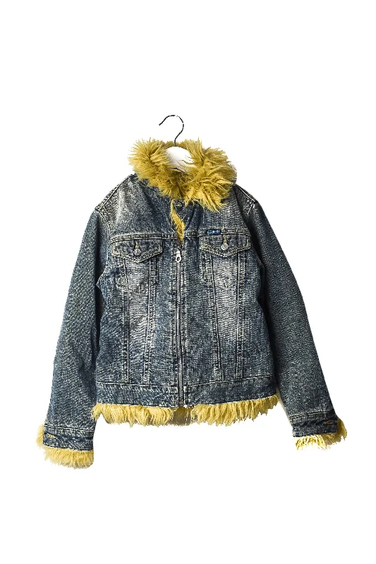 Faux Fur Lined Denim Jacket 6T