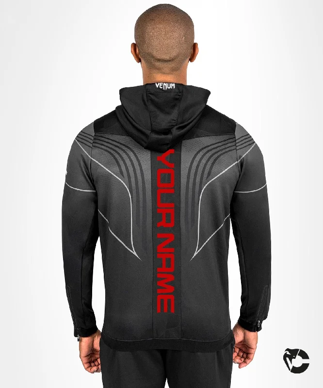 UFC Venum Personalized Authentic Fight Night 2.0 Men's Walkout Hoodie - Black