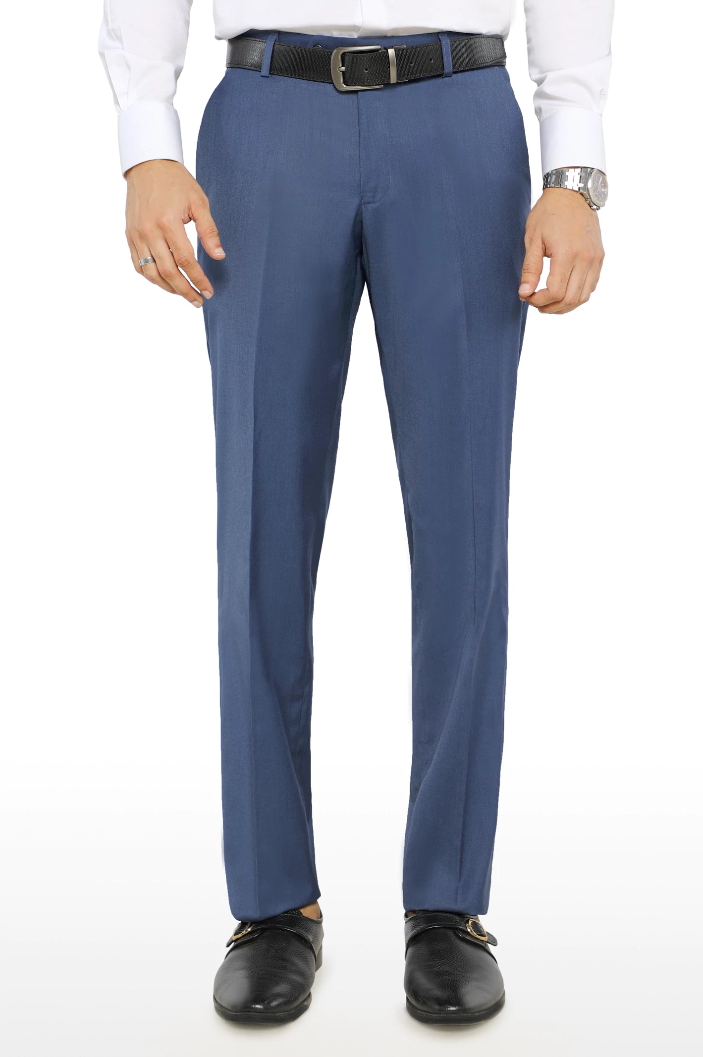 Royal Blue Smart Fit Formal Trouser