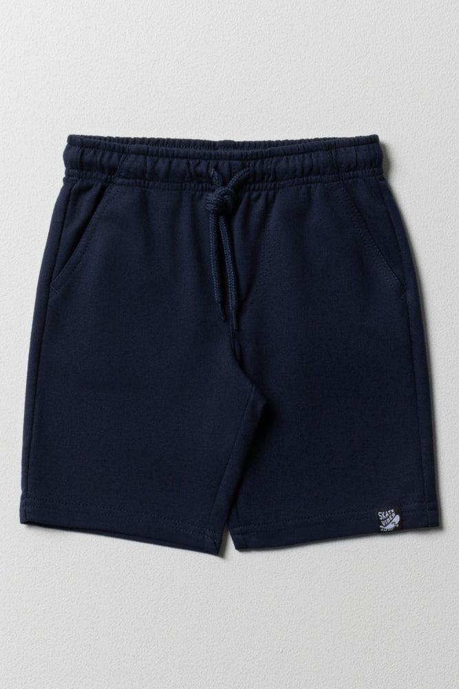 Knit Shorts Navy