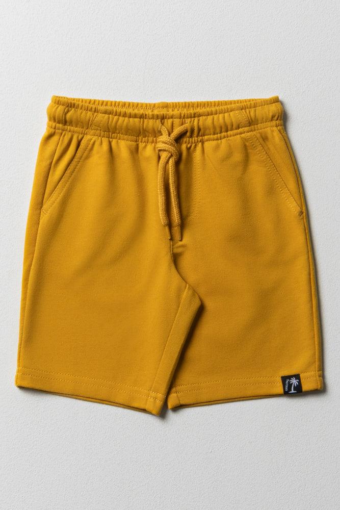 Knit Shorts Yellow