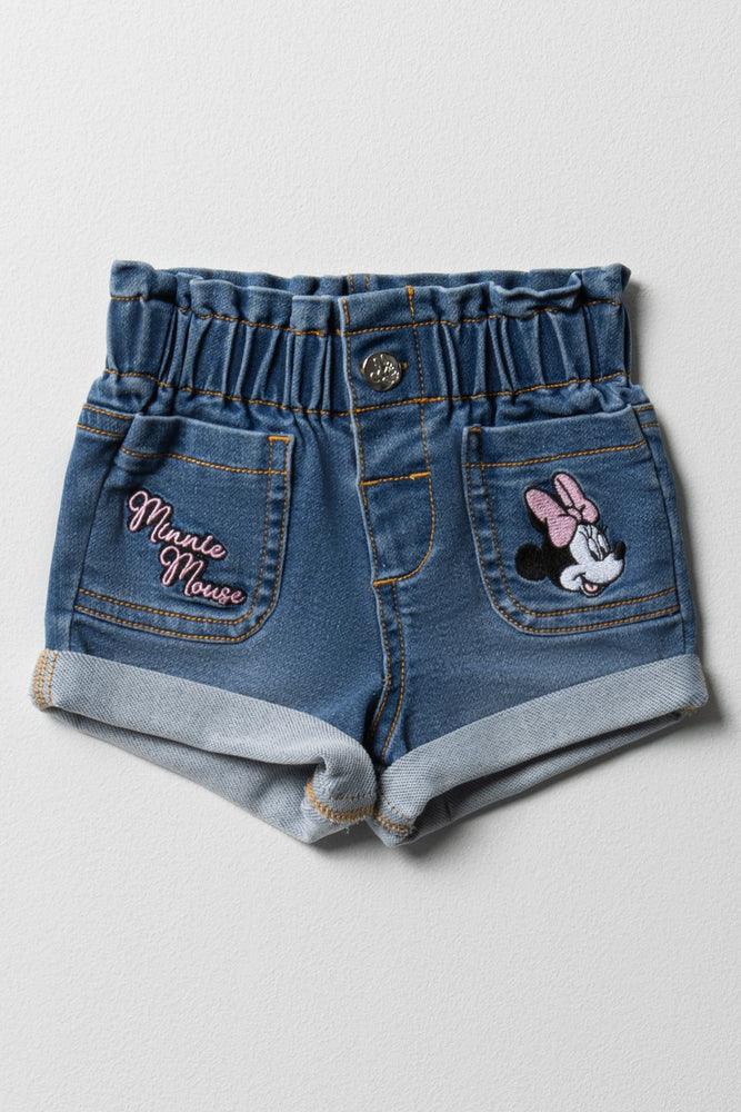 Minnie Mouse Denim Shorts Blue