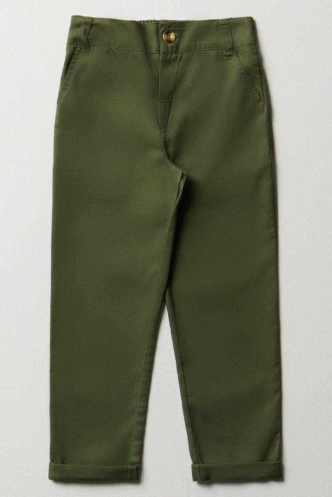 Slim Fit Chino Pants Green